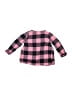 Carter's 100% Cotton Checkered-gingham Pink Long Sleeve Button-Down Shirt 9-12 MO / 12 MO - photo 2