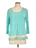Kaktus Teal 3/4 Sleeve Top Size L - photo 1