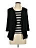 Investments Black 3/4 Sleeve Top Size L (petite) - photo 1