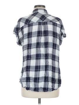 Cosmic Blue Love Short Sleeve Button-Down Shirt (view 2)