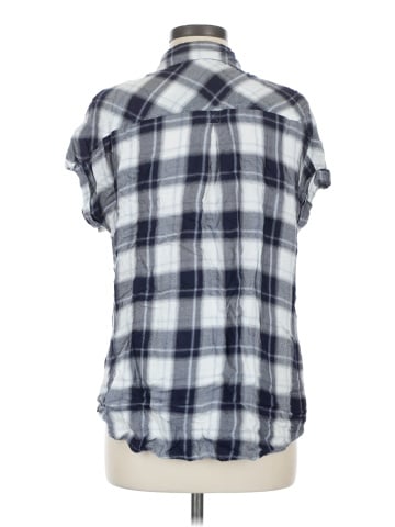 Cosmic Blue Love Short Sleeve Button-Down Shirt (view 2)