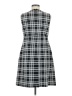 Andrew Marc 100% Polyester Plaid Black Casual Dress Size 8 - photo 2