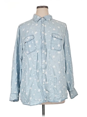 Lane Bryant Long Sleeve Button-Down Shirt (view 1)