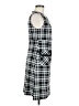 Andrew Marc 100% Polyester Plaid Black Casual Dress Size 8 - photo 4