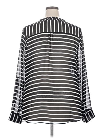 a.n.a. A New Approach Long Sleeve Blouse (view 2)