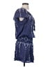 Parker 100% Rayon Blue Sleeveless Top Size S - photo 4