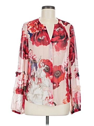 White House Black Market Long Sleeve Blouse (view 1)