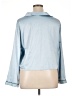 Parade Metallic Blue 3/4 Sleeve Blouse Size XL - photo 2