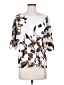 Easywear by Chico's Silver Short Sleeve Blouse Size Sm (0) - photo 1