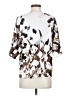 Easywear by Chico's Silver Short Sleeve Blouse Size Sm (0) - photo 2