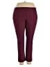 Lands' End Solid Burgundy Active Pants Size 22W - photo 1
