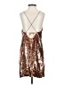 ASOS 100% Polyester Metallic Brown Cocktail Dress Size 2 - photo 2