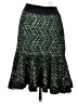 Moth Chevron-herringbone Green Formal Skirt Size M - photo 1