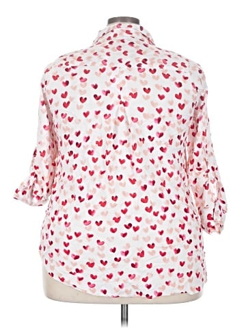 Velvet Heart 3/4 Sleeve Button-Down Shirt (view 2)