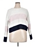 Mi ami 100% Polyester Color Block White Pullover Sweater Size XL - photo 1