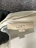 Ann Taylor LOFT 100% Polyester Ivory Short Sleeve Blouse Size M - photo 7