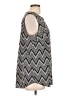 Talbots 100% Polyester Chevron-herringbone Black Sleeveless Blouse Size L - photo 4