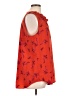 CAbi 100% Polyester Red Sleeveless Blouse Size L - photo 4