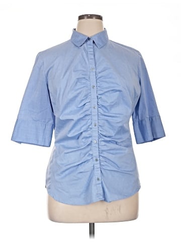 7th Avenue Design Studio New York & Company 3/4 Sleeve Button-Down Shirt (view 1)