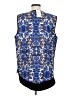 Coach 100% Polyester Blue Vest Size M - photo 2