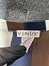 Venus 100% Polyester Color Block Brown Long Sleeve Blouse Size 8 - photo 7