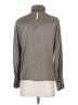 Dana Buchman Metallic Gray Long Sleeve Blouse Size 8 Petite - photo 2