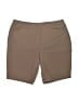 Chico's Solid Brown Khaki Shorts Size Lg (2) - photo 1