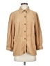 Coldwater Creek Tan 3/4 Sleeve Button-Down Shirt Size M - photo 1