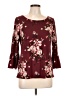 Nine Britton Burgundy 3/4 Sleeve Blouse Size L - photo 1