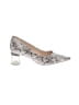 Kelly & Katie Animal Print Silver Heels Size 8 1/2 - photo 1
