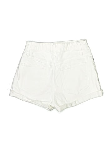 Madewell Curvy High-Rise Denim Shorts in Tile White (view 2)