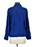 MNG Suit Blue 3/4 Sleeve Button-Down Shirt Size 8 - photo 2