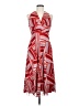 Jonathan Martin 100% Polyester Print Red Cocktail Dress Size 8 - photo 1