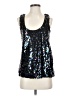 Forever 21 100% Polyester Silver Sleeveless Top Size S - photo 1