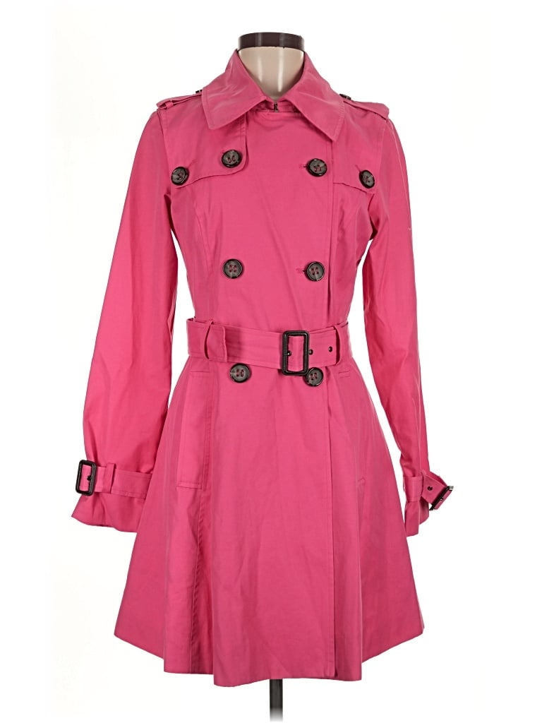 Pre-owned Assorted Brands Trenchcoat In Pink