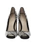 Martinez Valero 100% Leather Graphic Ivory Heels Size 7 1/2 - photo 2