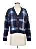 1.State Plaid Blue Cardigan Size S - photo 1