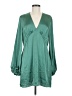 H&M 100% Polyester Teal Cocktail Dress Size M - photo 1