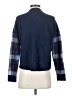 1.State Plaid Blue Cardigan Size S - photo 2