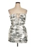 Zara Metallic Silver Cocktail Dress Size XL - photo 1