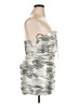Zara Metallic Silver Cocktail Dress Size XL - photo 4
