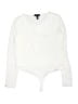 Aqua White Bodysuit Size L - photo 1