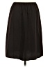 Uniqlo 100% Polyester Solid Black Casual Skirt Size S - photo 2