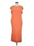 Double Zero 100% Cotton Orange Casual Dress Size M - photo 1