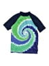 Lands' End Tie-dye Blue Short Sleeve T-Shirt Size 14 - 16 - photo 1