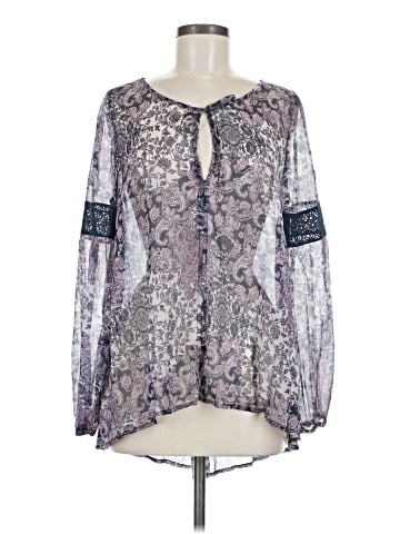 Sun & Shadow Long Sleeve Blouse (view 1)