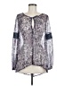 Sun & Shadow 100% Polyester Purple Long Sleeve Blouse Size M - photo 1