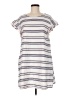 Listicle Stripes White Casual Dress Size M - photo 1