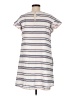 Listicle Stripes White Casual Dress Size M - photo 2