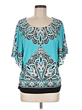 Jm Collection Short Sleeve Blouse